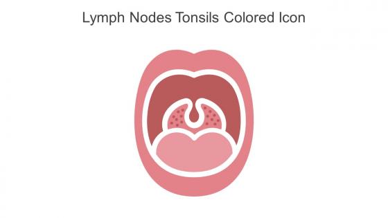 Lymph Nodes Tonsils Colored Icon In Powerpoint Pptx Png And Editable Eps Format