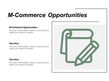 M commerce opportunities ppt powerpoint presentation infographic template example topics cpb