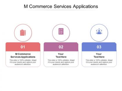 M commerce services applications ppt powerpoint presentation outline background designs cpb
