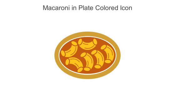 Macaroni In Plate Colored Icon In Powerpoint Pptx Png And Editable Eps Format