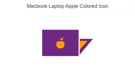 Macbook Laptop Apple Colored Icon In Powerpoint Pptx Png And Editable Eps Format
