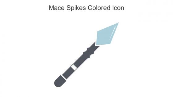 Mace Spikes Colored Icon In Powerpoint Pptx Png And Editable Eps Format