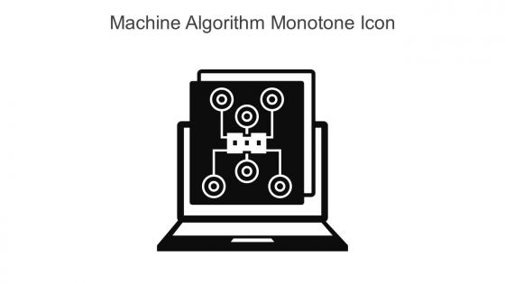 Machine Algorithm Monotone Icon In Powerpoint Pptx Png And Editable Eps Format
