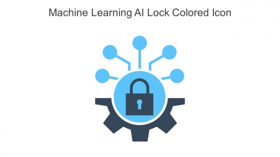 Machine Learning AI Lock Colored Icon In Powerpoint Pptx Png And Editable Eps Format