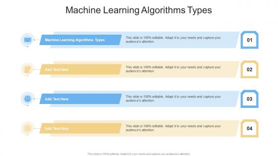 Machine Learning Algorithms Types In Powerpoint And Google Slides Cpb