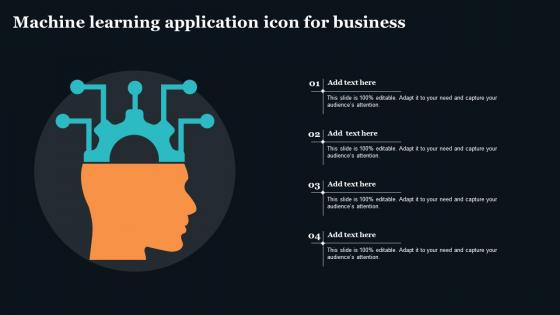 Machine Learning Application Icon For Business