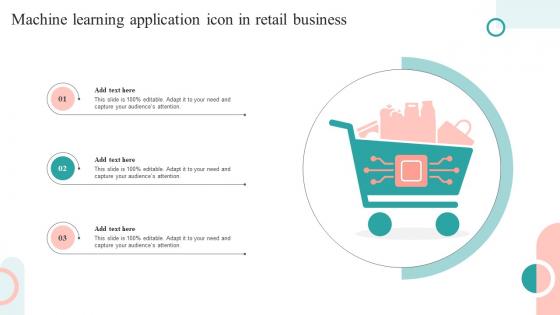 Machine Learning Application Icon In Retail Business