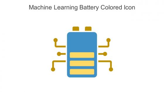 Machine Learning Battery Colored Icon In Powerpoint Pptx Png And Editable Eps Format