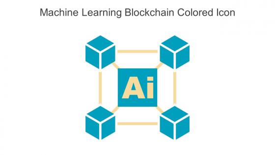 Machine Learning Blockchain Colored Icon In Powerpoint Pptx Png And Editable Eps Format