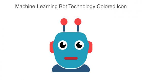 Machine Learning Bot Technology Colored Icon In Powerpoint Pptx Png And Editable Eps Format