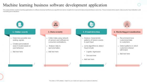 Machine Learning Business Software Development Application