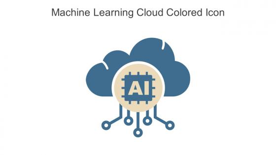 Machine Learning Cloud Colored Icon In Powerpoint Pptx Png And Editable Eps Format