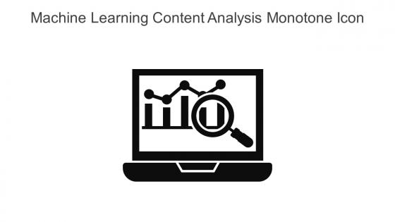 Machine Learning Content Analysis Monotone Icon In Powerpoint Pptx Png And Editable Eps Format