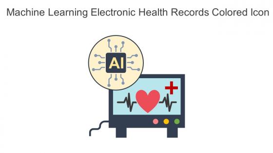 Machine Learning Electronic Health Records Colored Icon In Powerpoint Pptx Png And Editable Eps Format