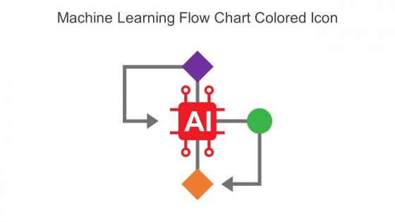 Machine Learning Flow Chart Colored Icon In Powerpoint Pptx Png And Editable Eps Format