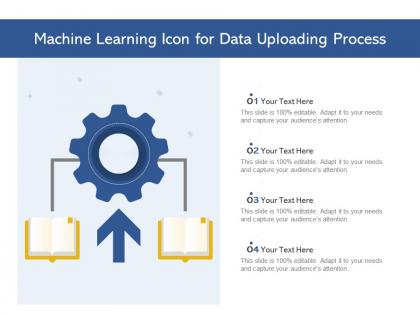 Machine learning icon for data uploading process