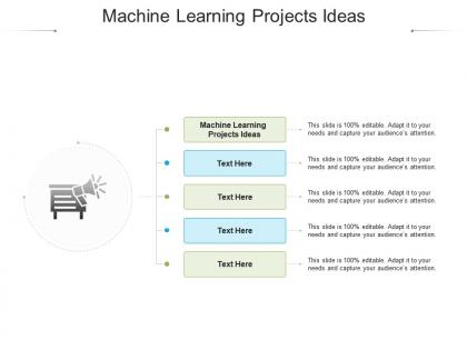 Machine learning projects ideas ppt powerpoint presentation summary deck cpb
