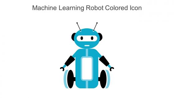 Machine Learning Robot Colored Icon In Powerpoint Pptx Png And Editable Eps Format