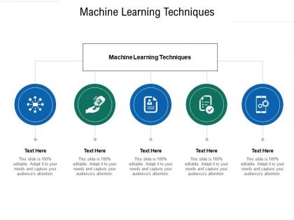 Machine learning techniques ppt powerpoint presentation ideas diagrams cpb