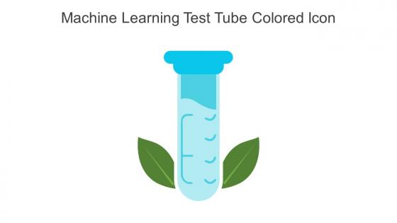 Machine Learning Test Tube Colored Icon In Powerpoint Pptx Png And Editable Eps Format