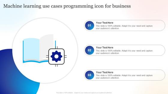 Machine Learning Use Cases Programming Icon For Business