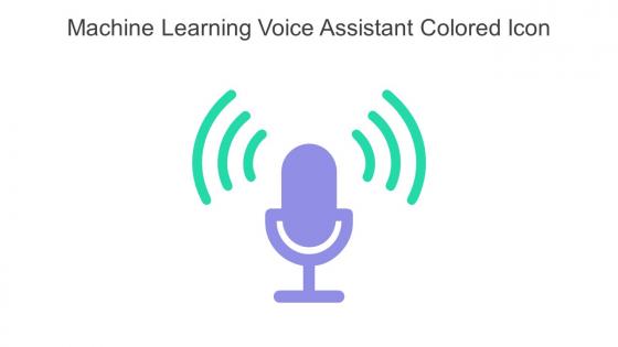 Machine Learning Voice Assistant Colored Icon In Powerpoint Pptx Png And Editable Eps Format