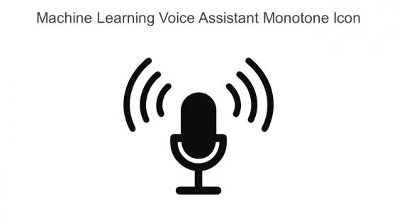 Machine Learning Voice Assistant Monotone Icon In Powerpoint Pptx Png And Editable Eps Format