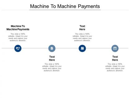 Machine to machine payments ppt powerpoint presentation visual aids deck cpb