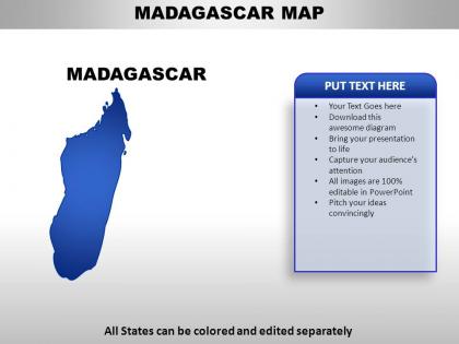 Madagascar country powerpoint maps