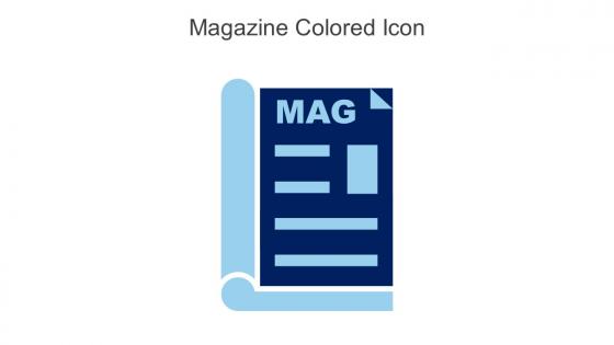 Magazine Colored Icon In Powerpoint Pptx Png And Editable Eps Format