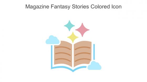 Magazine Fantasy Stories Colored Icon In Powerpoint Pptx Png And Editable Eps Format