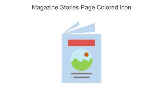 Magazine Stories Page Colored Icon In Powerpoint Pptx Png And Editable Eps Format