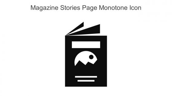 Magazine Stories Page Monotone Icon In Powerpoint Pptx Png And Editable Eps Format