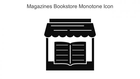 Magazines Bookstore Monotone Icon In Powerpoint Pptx Png And Editable Eps Format