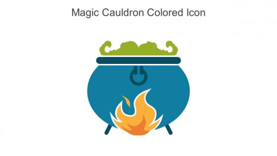 Magic Cauldron Colored Icon In Powerpoint Pptx Png And Editable Eps Format