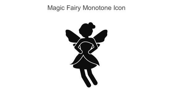 Magic Fairy Monotone Icon In Powerpoint Pptx Png And Editable Eps Format