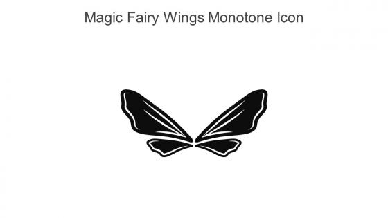 Magic Fairy Wings Monotone Icon In Powerpoint Pptx Png And Editable Eps Format