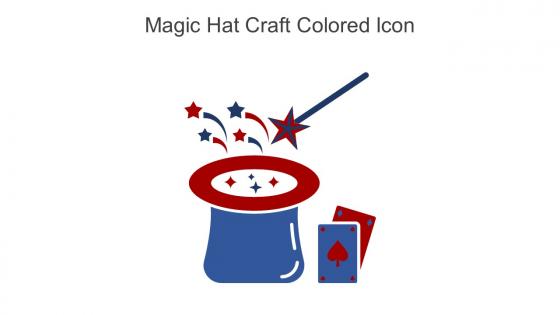 Magic Hat Craft Colored Icon In Powerpoint Pptx Png And Editable Eps Format
