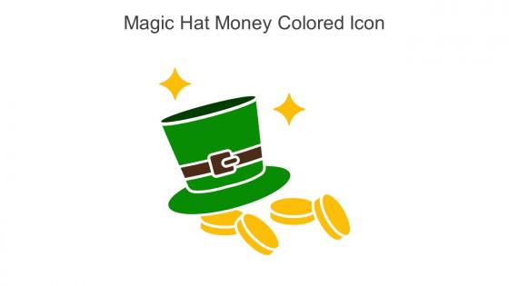 Magic Hat Money Colored Icon In Powerpoint Pptx Png And Editable Eps Format