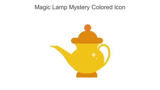 Magic Lamp Mystery Colored Icon In Powerpoint Pptx Png And Editable Eps Format