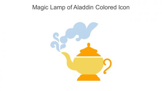 Magic Lamp Of Aladdin Colored Icon In Powerpoint Pptx Png And Editable Eps Format