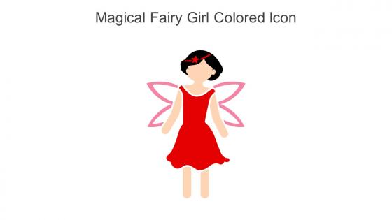 Magical Fairy Girl Colored Icon In Powerpoint Pptx Png And Editable Eps Format