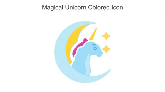 Magical Unicorn Colored Icon In Powerpoint Pptx Png And Editable Eps Format