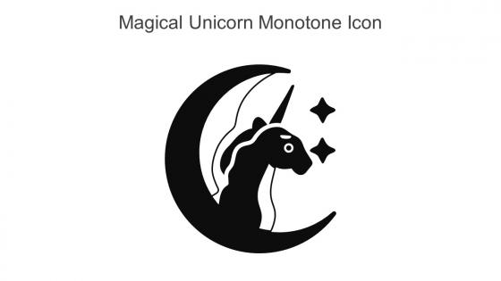 Magical Unicorn Monotone Icon In Powerpoint Pptx Png And Editable Eps Format