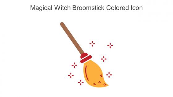 Magical Witch Broomstick Colored Icon In Powerpoint Pptx Png And Editable Eps Format