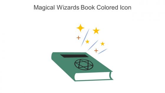 Magical Wizards Book Colored Icon In Powerpoint Pptx Png And Editable Eps Format