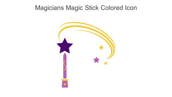 Magicians Magic Stick Colored Icon In Powerpoint Pptx Png And Editable Eps Format