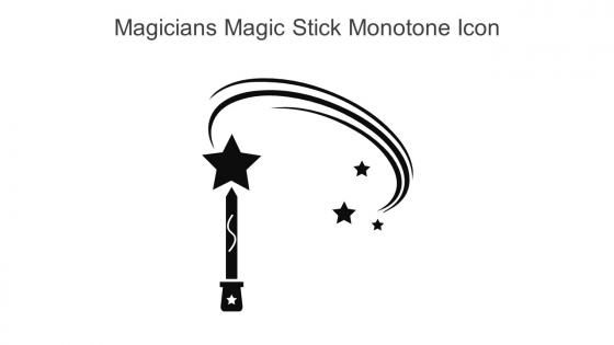 Magicians Magic Stick Monotone Icon In Powerpoint Pptx Png And Editable Eps Format