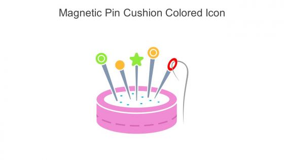 Magnetic Pin Cushion Colored Icon In Powerpoint Pptx Png And Editable Eps Format