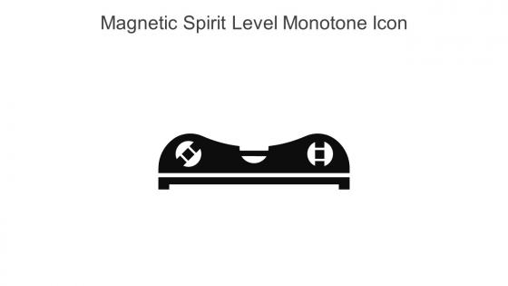 Magnetic Spirit Level Monotone Icon In Powerpoint Pptx Png And Editable Eps Format